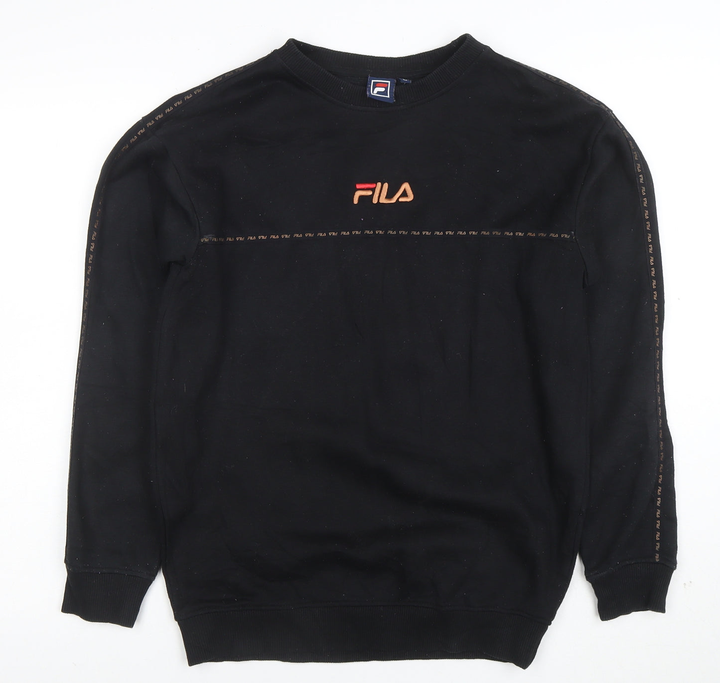 Fila Men's Black Small Logo Pullover Sweatshirt