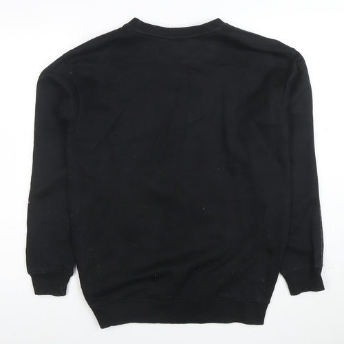 Fila Men's Black Small Logo Pullover Sweatshirt