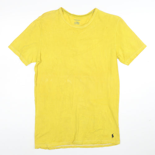 Polo Ralph Lauren Men's Yellow Slim Fit Stretch Cotton Crew T-Shirt L