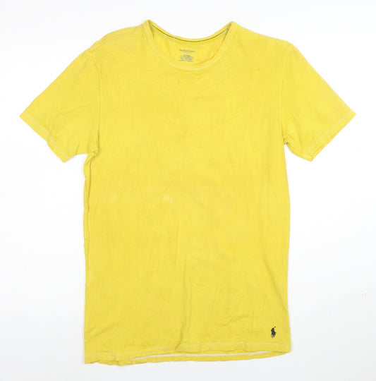 Polo Ralph Lauren Men's Yellow Slim Fit Stretch Cotton Crew T-Shirt L