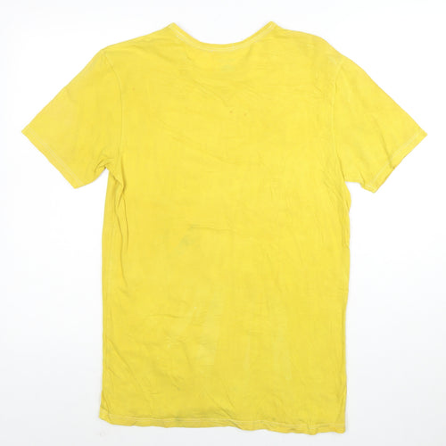 Polo Ralph Lauren Men's Yellow Slim Fit Stretch Cotton Crew T-Shirt L
