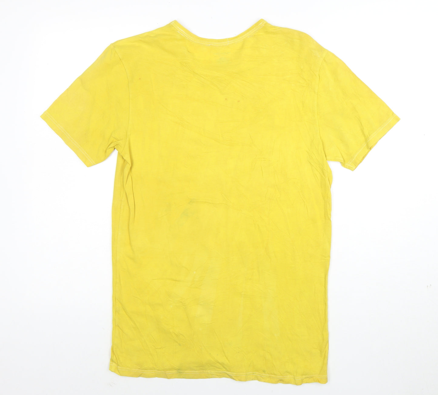 Polo Ralph Lauren Men's Yellow Slim Fit Stretch Cotton Crew T-Shirt L
