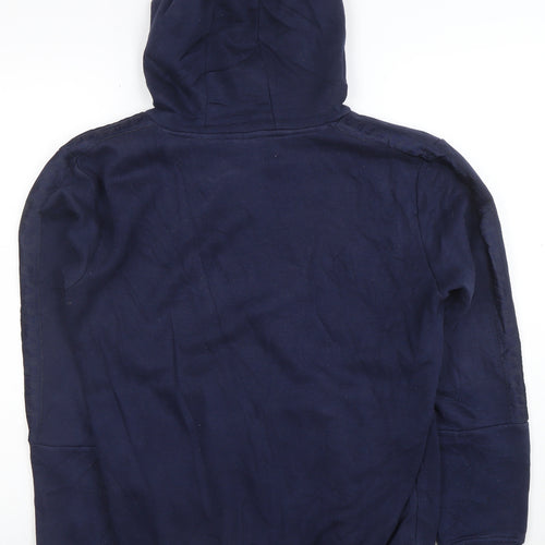 Fila Men's Blue XS Pullover Hoodie with Logo Print