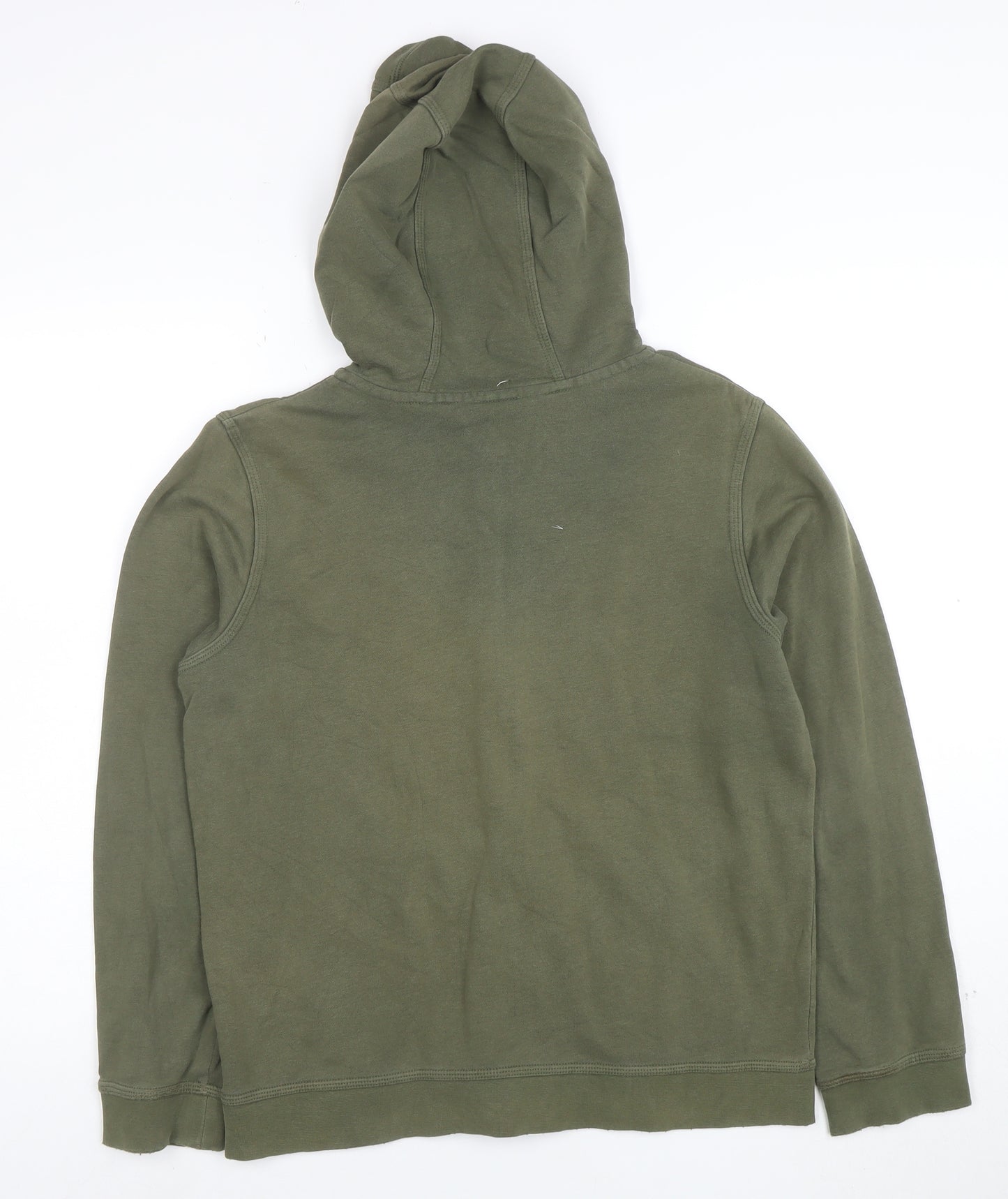 Nike Boys Green Full Zip Hoodie XL Cotton Blend Standard Fit