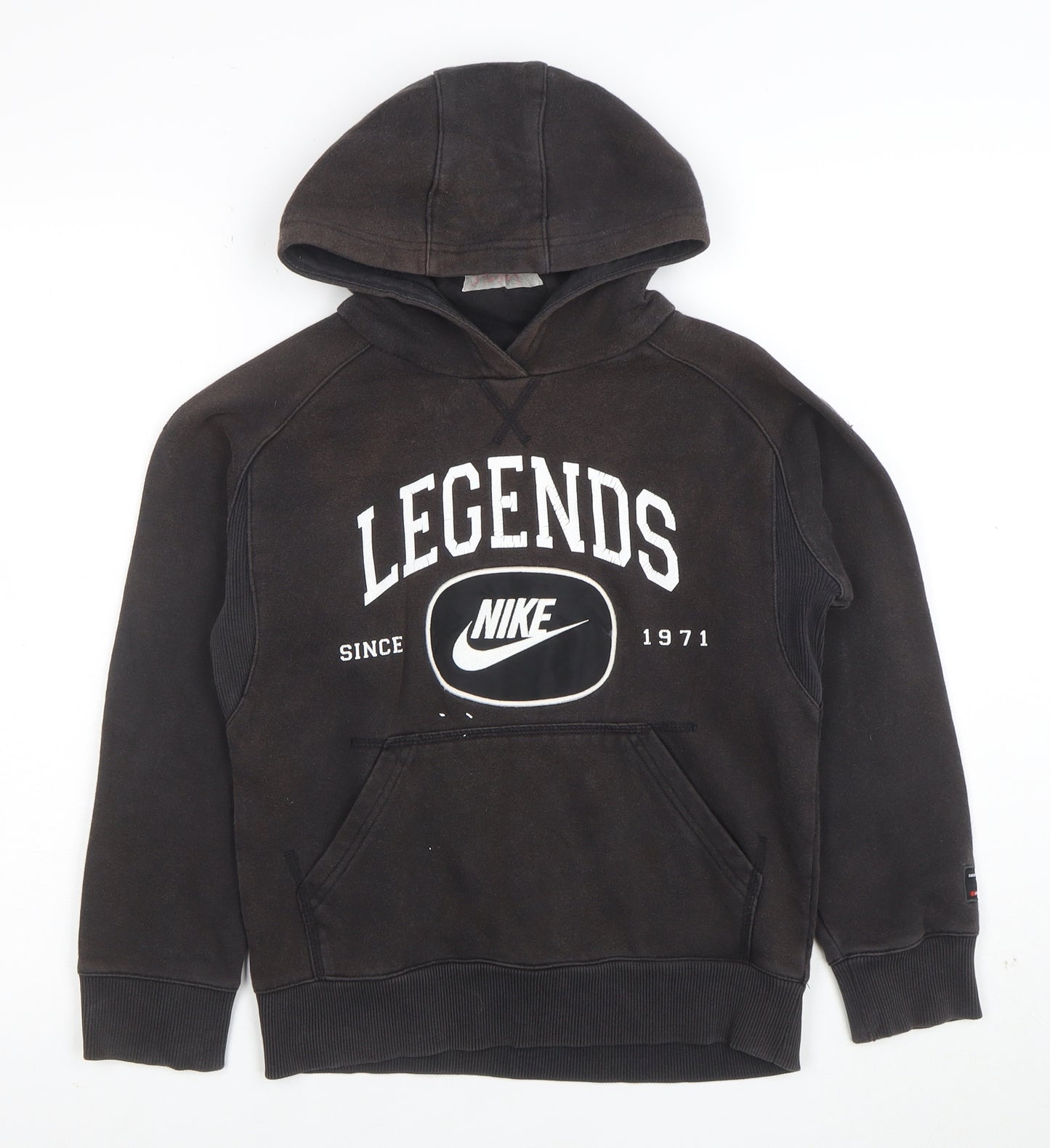 Nike Boys Black Pullover Hoodie Legends Graphic Print Size M