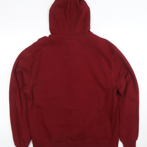 Champion Men's Red Full Zip Hoodie Size M Regular Fit
