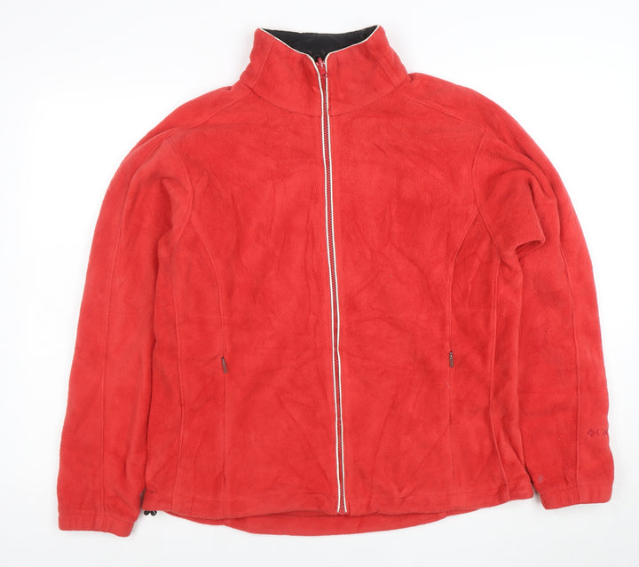 Columbia Women's Red Fleece Full Zip Jacket L Regular
