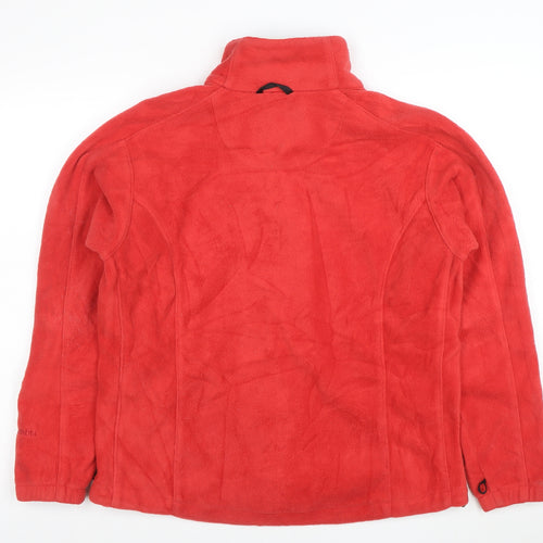 Columbia Women's Red Fleece Full Zip Jacket L Regular