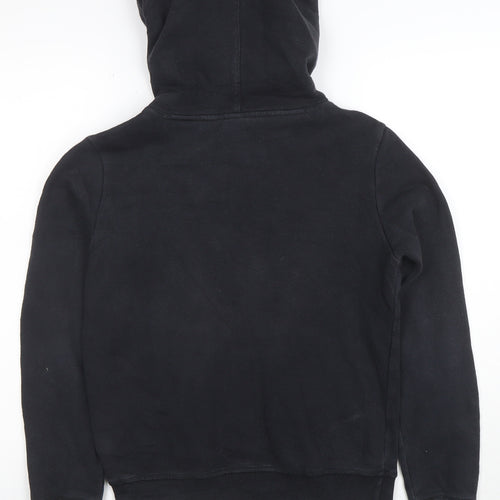 Champion Boys Black Small Pullover Hoodie Cotton Blend Kangaroo Pocket