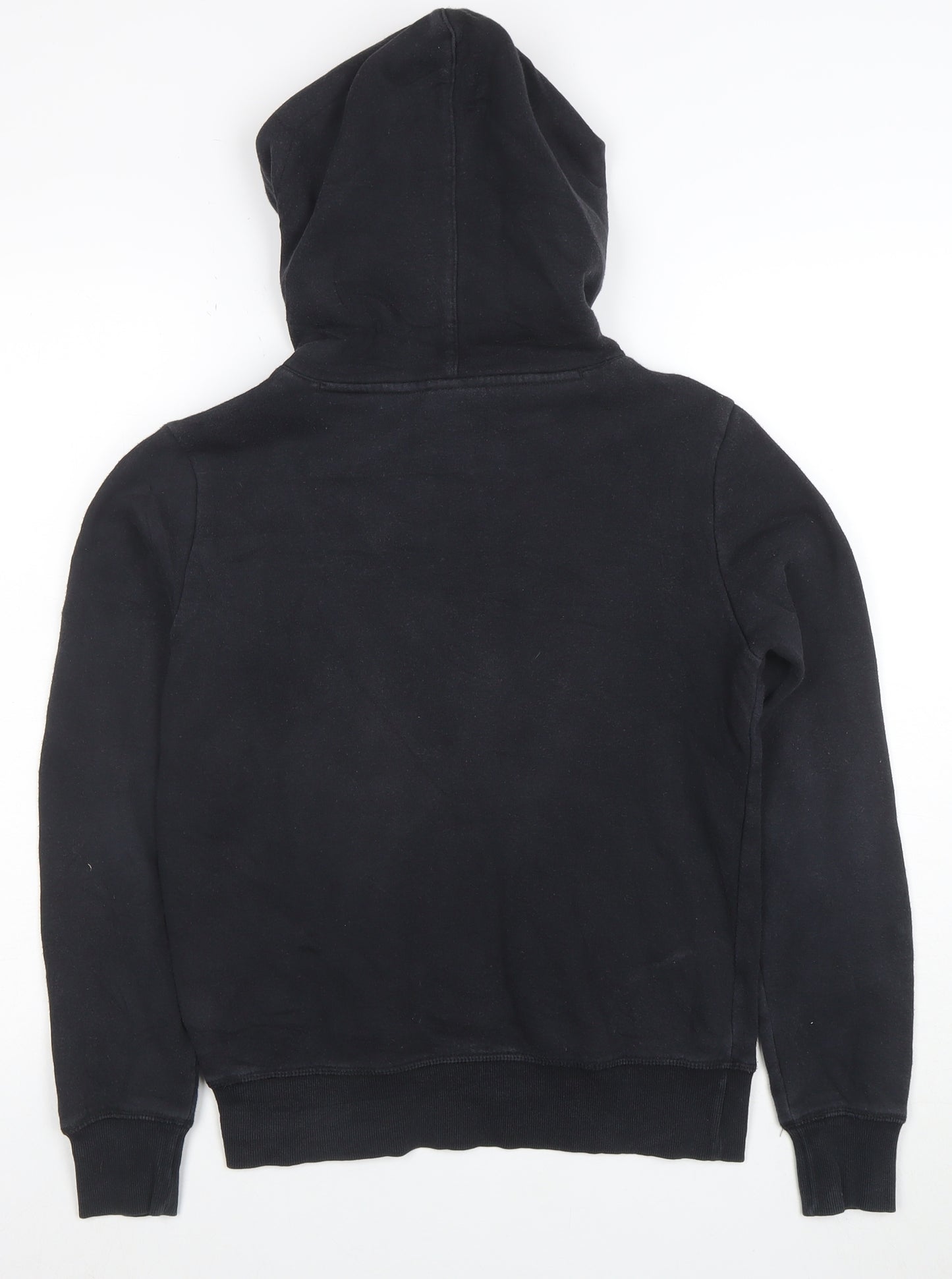 Champion Boys Black Small Pullover Hoodie Cotton Blend Kangaroo Pocket