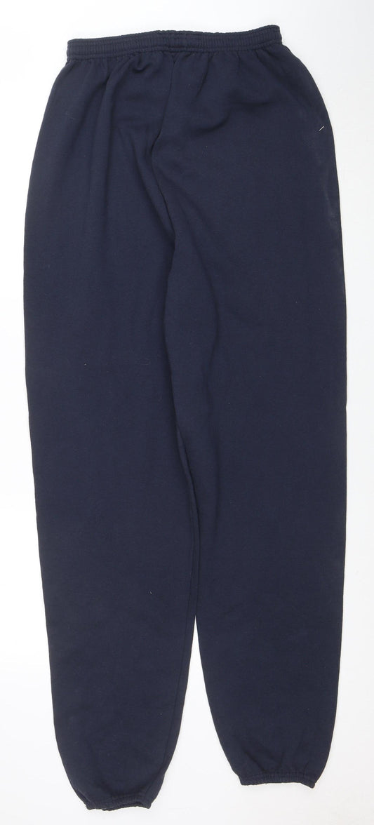 Champion Men's Blue Fleece Jogger Trousers Size L Elastic Waist
