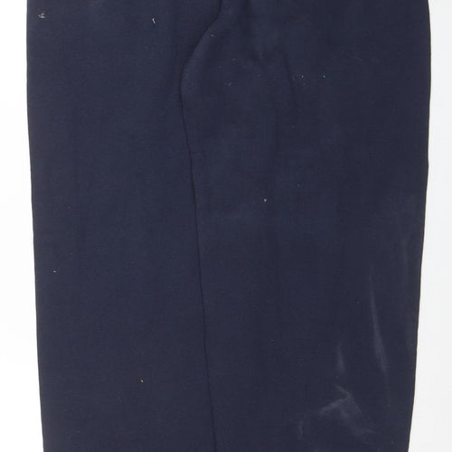 Champion Men's Blue Fleece Jogger Trousers Size L Elastic Waist