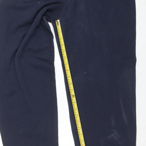 Champion Men's Blue Fleece Jogger Trousers Size L Elastic Waist