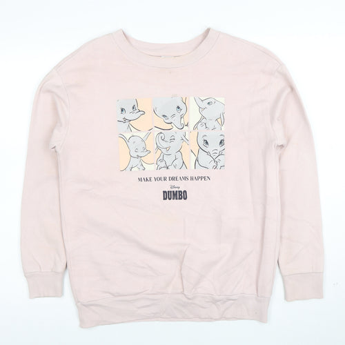 Disney Dumbo Pink Sweatshirt by George for Girls Size 8-10 Years
