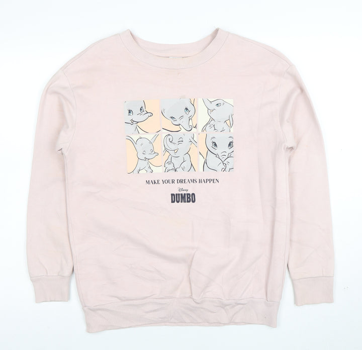 Disney Dumbo Pink Sweatshirt by George for Girls Size 8-10 Years