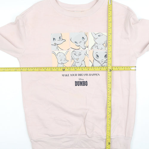 Disney Dumbo Pink Sweatshirt by George for Girls Size 8-10 Years