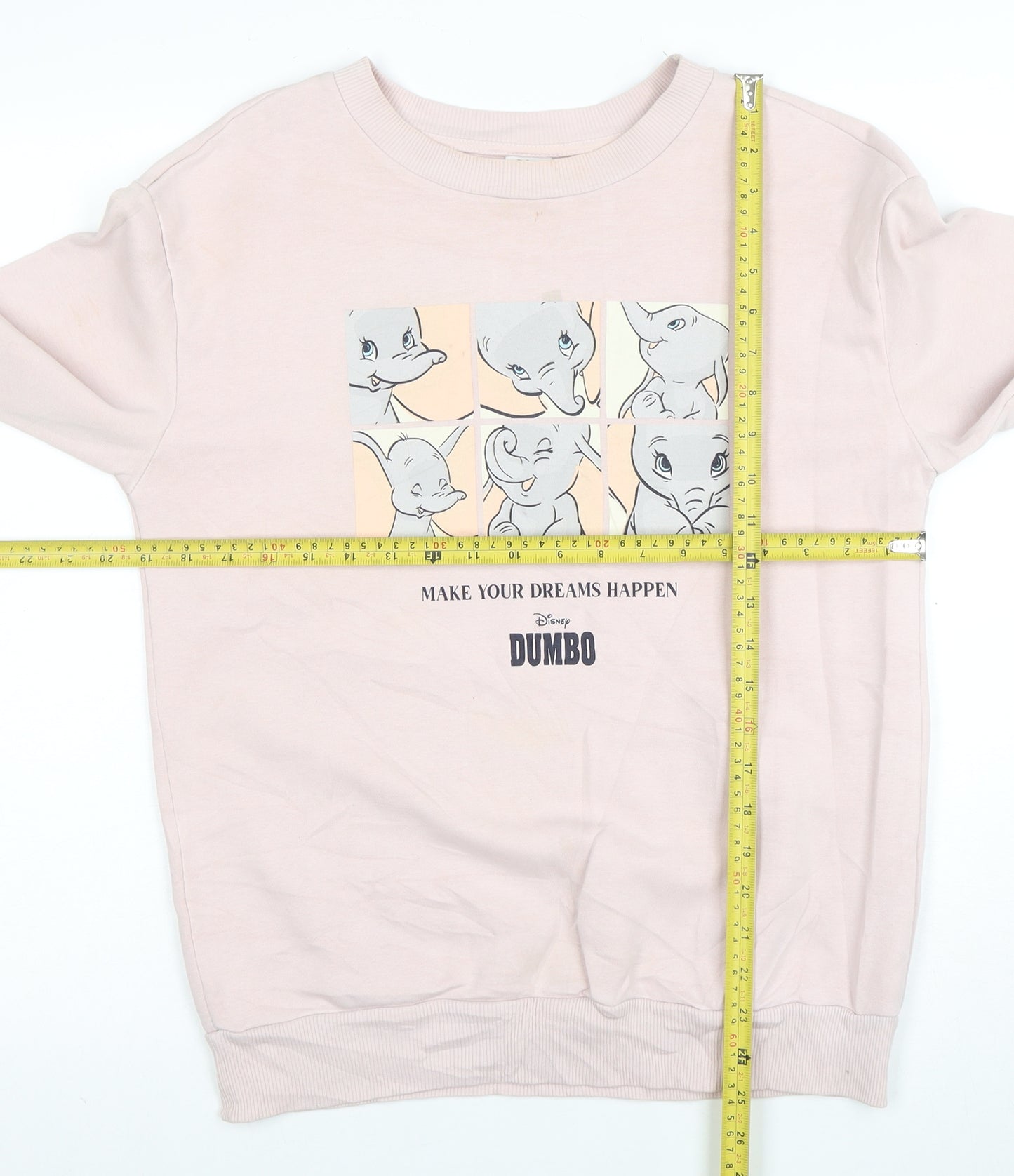 Disney Dumbo Pink Sweatshirt by George for Girls Size 8-10 Years
