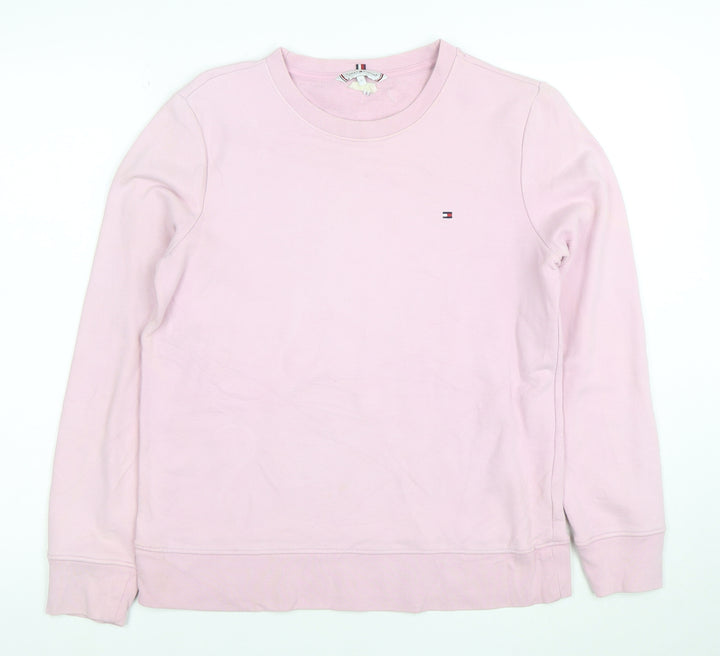 Tommy Hilfiger Women Pink Crew Neck Pullover Sweatshirt Size S