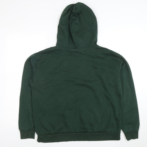 Disney Women’s Green Pullover Hoodie Size 12/14 Medium Cotton Blend