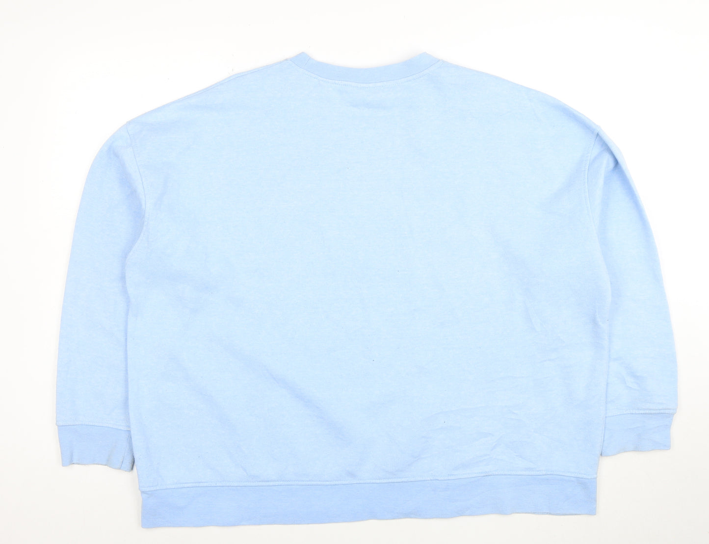 Disney Women Blue Mickey Mouse Pullover Sweatshirt Size XL