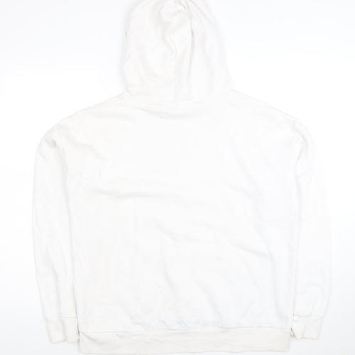 Disney Women White Mickey Mouse Pullover Hoodie Size S