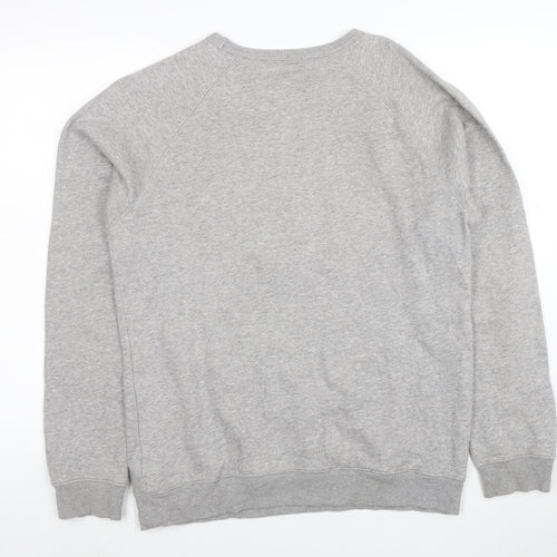 adidas Men's Grey Small Pullover Crew Neck Sweatshirt
