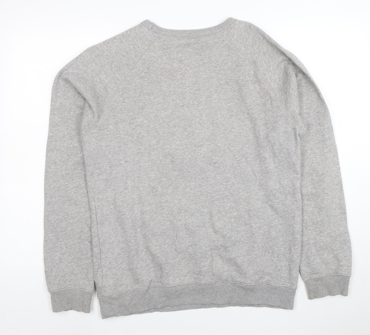 adidas Men's Grey Small Pullover Crew Neck Sweatshirt