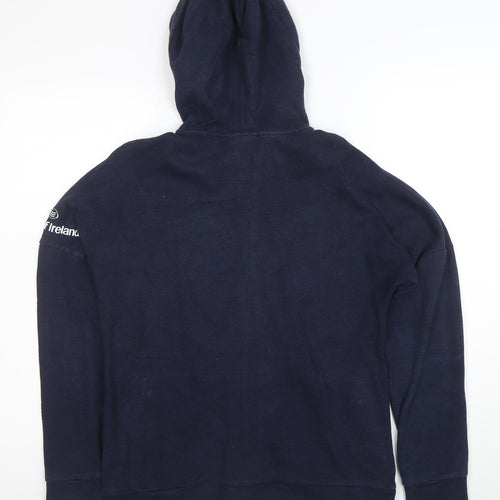 Adidas Boys Navy Leinster Rugby Full Zip Hoodie Size 13-14 Years