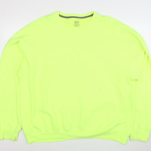 Fruit of the Loom Men's Yellow 2XL Classic Pullover Sweatshirt