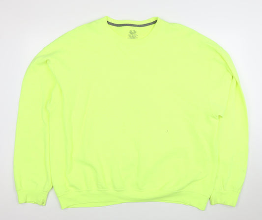 Fruit of the Loom Men's Yellow 2XL Classic Pullover Sweatshirt