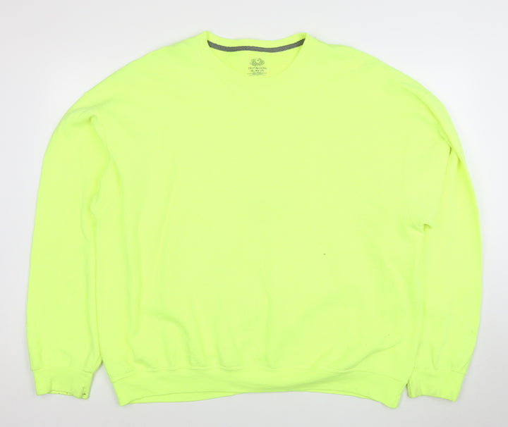 Fruit of the Loom Men's Yellow 2XL Classic Pullover Sweatshirt