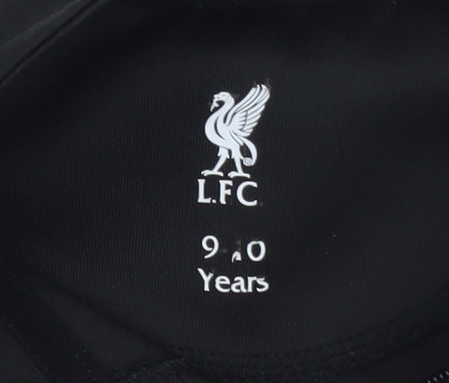 Liverpool FC Boys Grey Colourblock 1/4 Zip Sweatshirt 9-10 Years