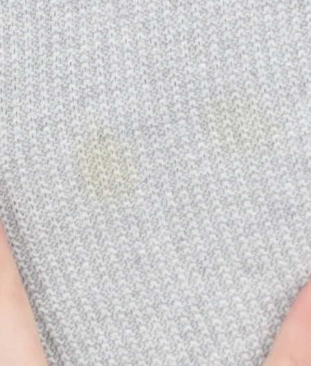 ZARA Men's Grey Wool Blend Crew Neck Jumper Size L