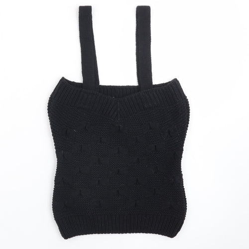Savida Women’s Black Knit Camisole Tank Top Size 10