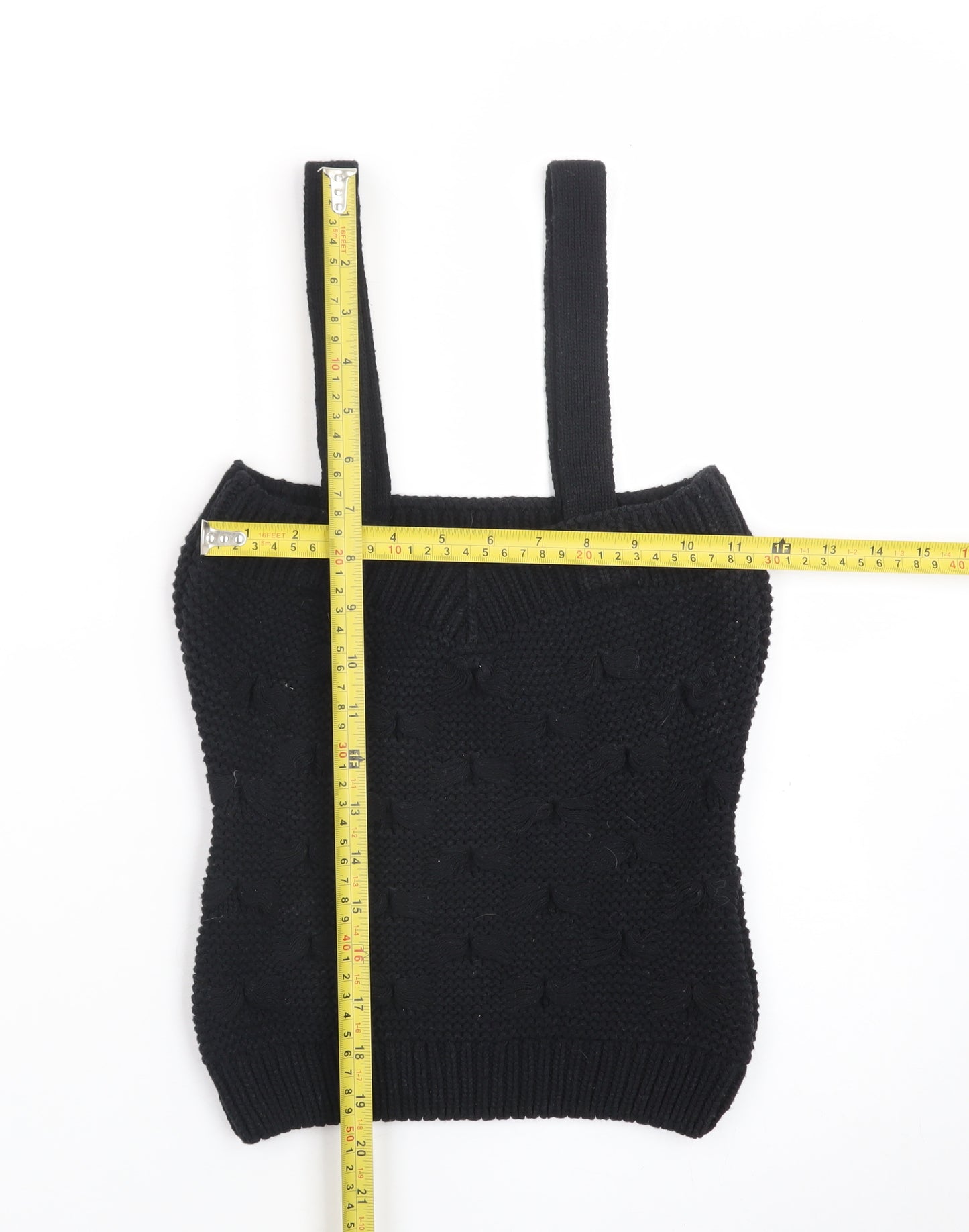 Savida Women’s Black Knit Camisole Tank Top Size 10