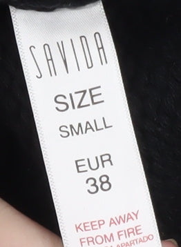 Savida Women’s Black Knit Camisole Tank Top Size 10