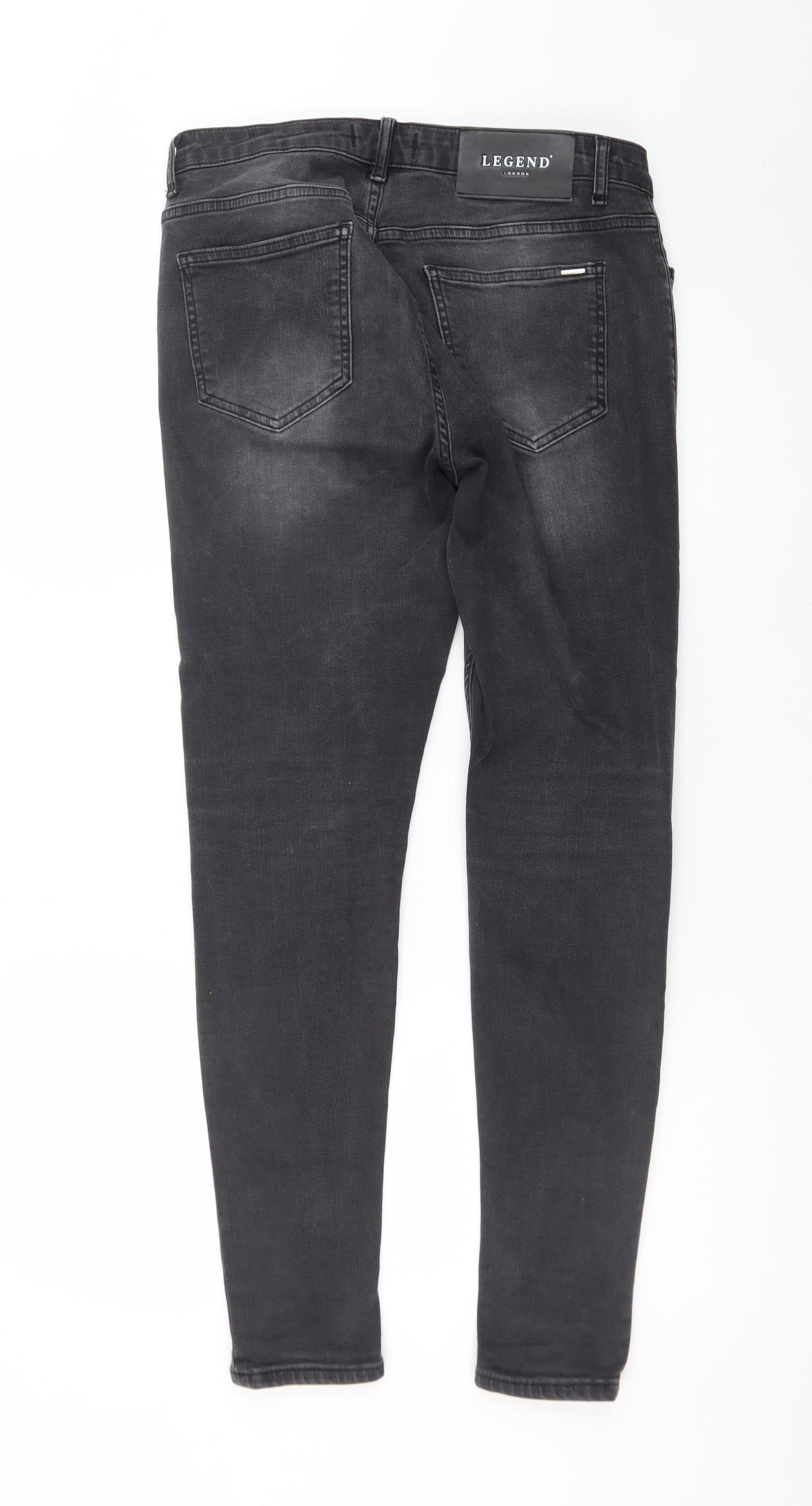 Legend London Women Black Skinny Denim Jeans Size 32 Slim Fit