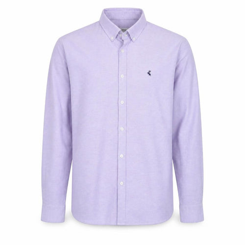 Ottomoda Men's Purple Button-Down Long Sleeve Dress Shirt M