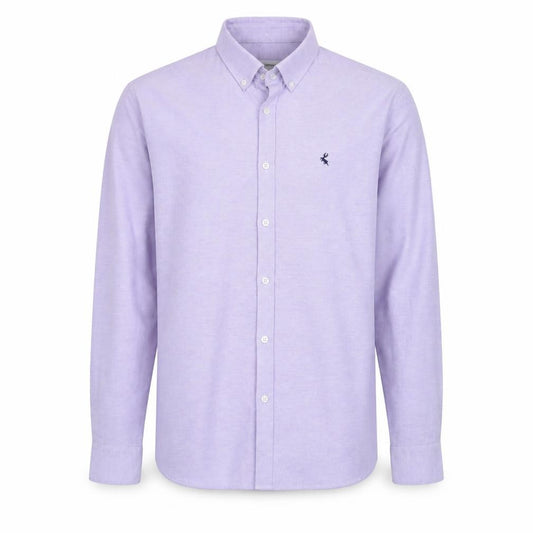 Ottomoda Men's Purple Button-Down Long Sleeve Dress Shirt M