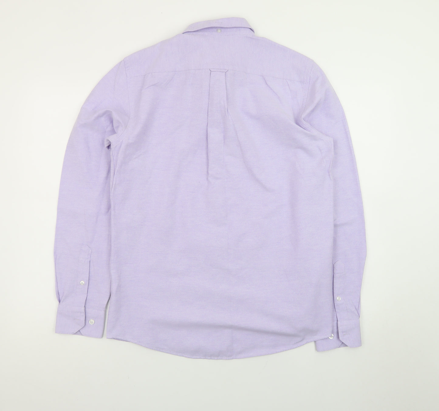 Ottomoda Men's Purple Button-Down Long Sleeve Dress Shirt M
