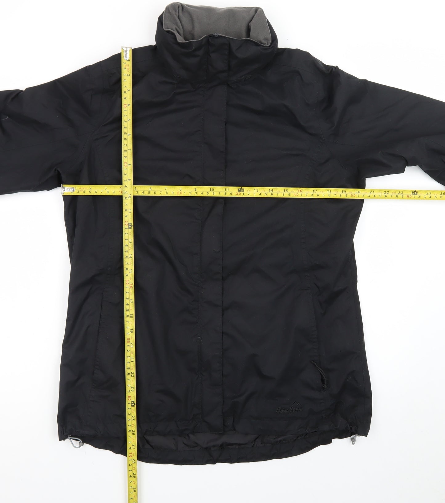 Peter Storm Women's Black Waterproof Rain Jacket Size 14