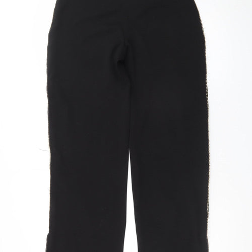 Quiz Women’s Black Size 14 High Rise Slim Fit Zip Trousers