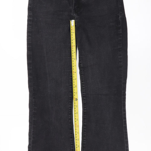 Levi's Womens Black 715 Bootcut Jeans Size 26 Slim Fit Denim