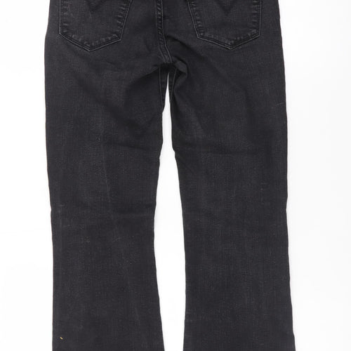 Levi's Womens Black 715 Bootcut Jeans Size 26 Slim Fit Denim