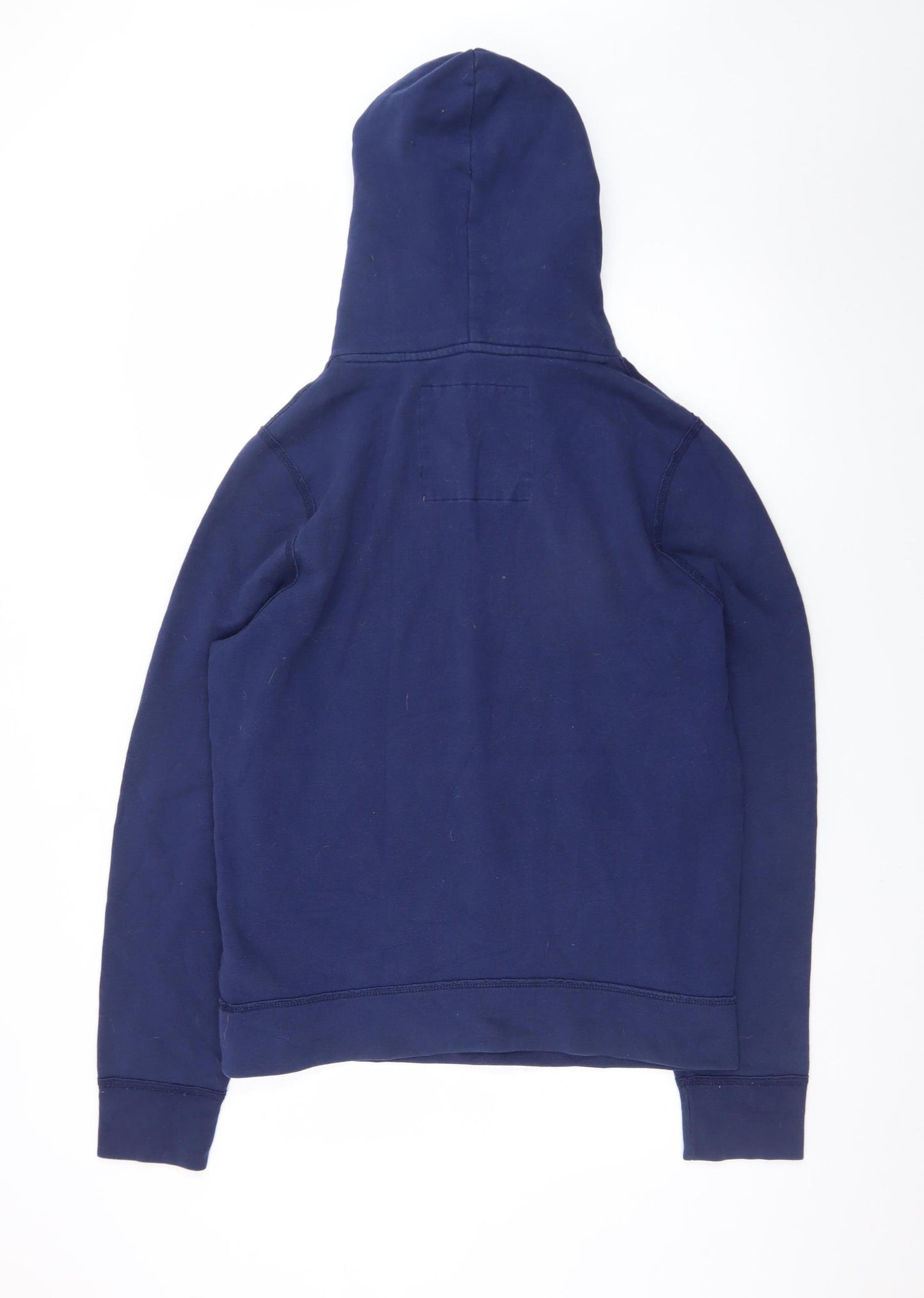 Hollister Men's Blue Pullover Hoodie L Long Sleeve Logo Top
