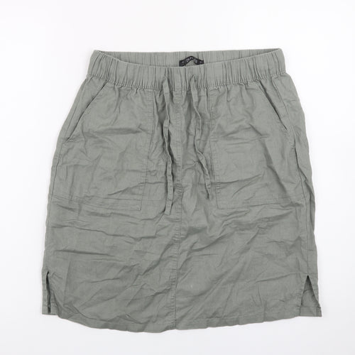 Dunnes Stores Women’s Green Cotton Knee Length Casual Skirt S