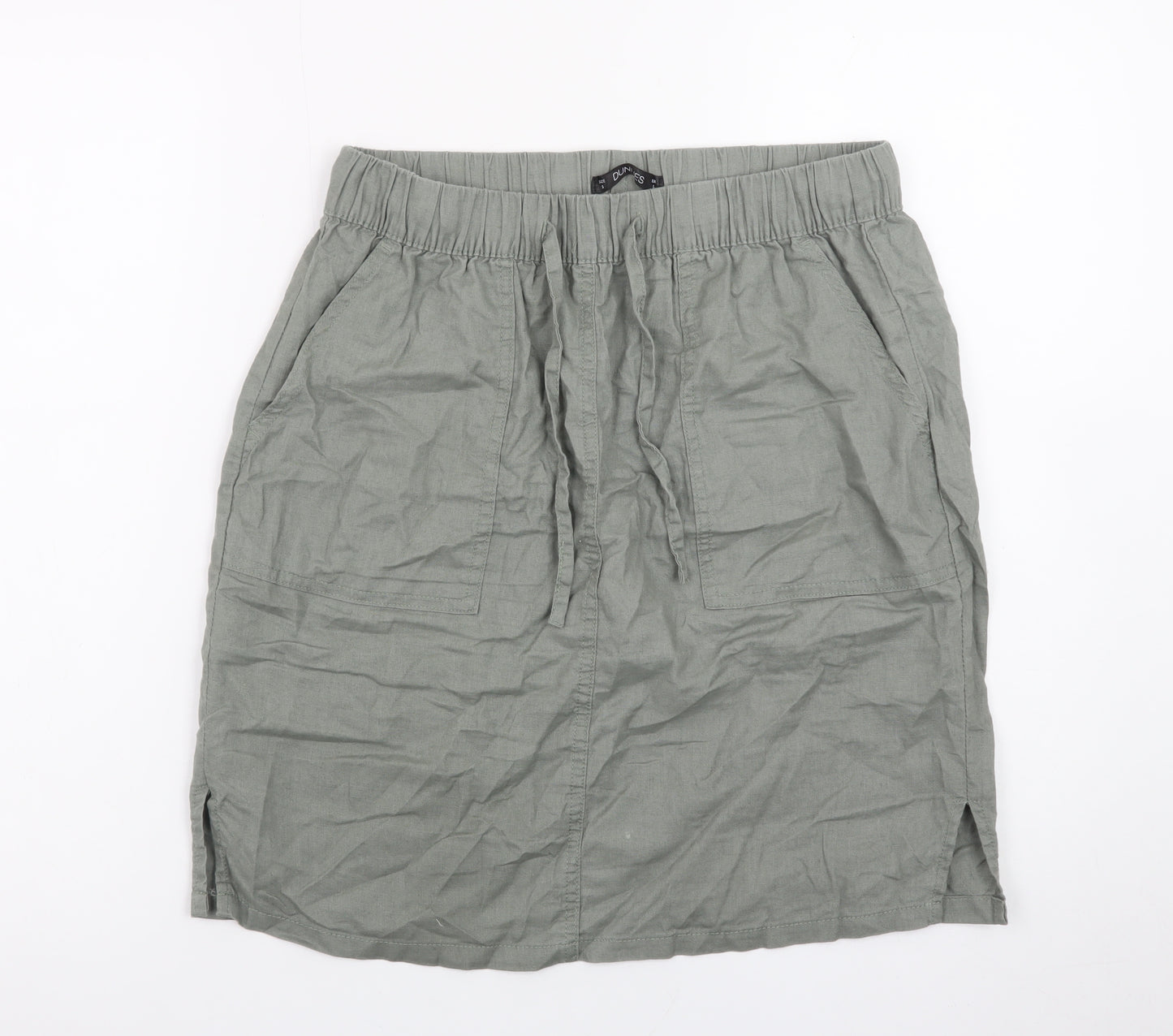Dunnes Stores Women’s Green Cotton Knee Length Casual Skirt S