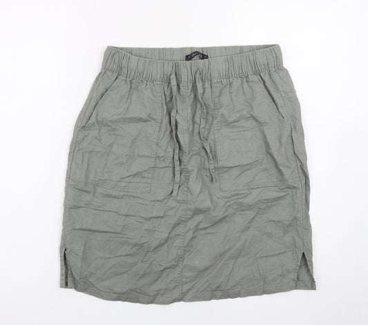 Dunnes Stores Women’s Green Cotton Knee Length Casual Skirt S