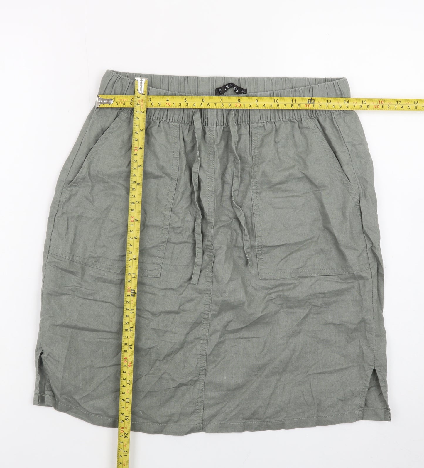 Dunnes Stores Women’s Green Cotton Knee Length Casual Skirt S