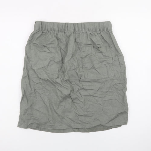 Dunnes Stores Women’s Green Cotton Knee Length Casual Skirt S